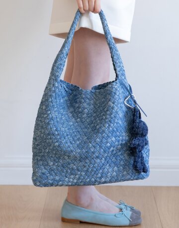 [5/13 예약배송] Soft mesh shourder bag_Blue