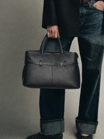 벨티트 포인트 소가죽 토트백_PCBG260106