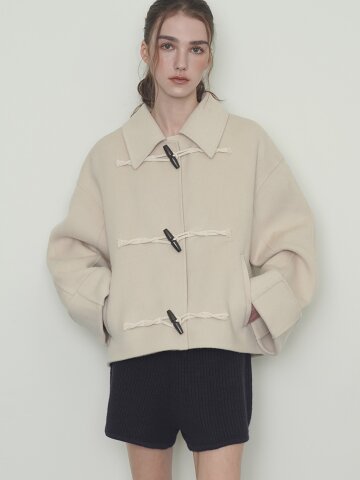 [리오더 2차] 토글 더플코트 - 아이보리
