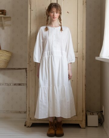 PIntuck maxi dress_2color