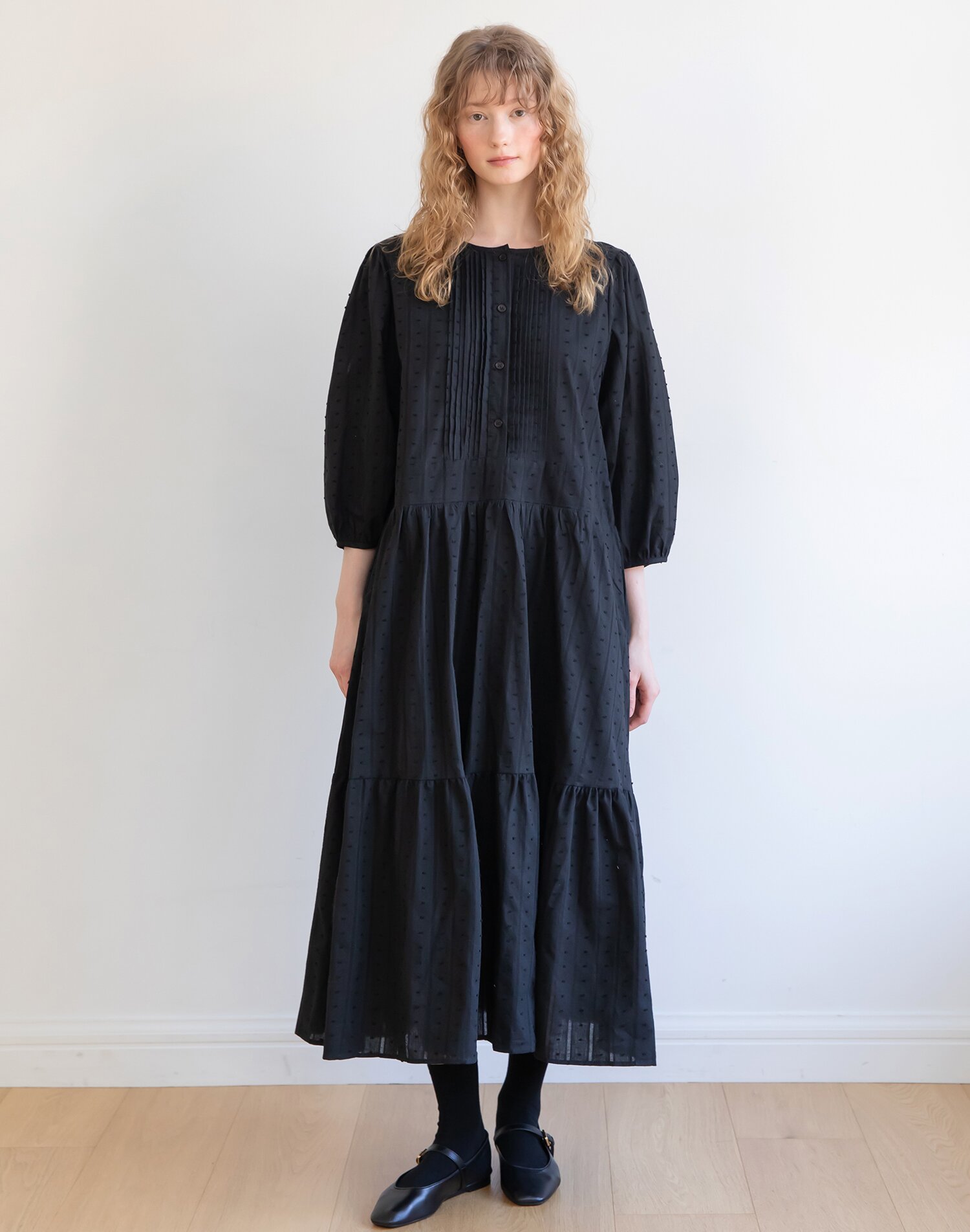 PIntuck maxi dress_2color