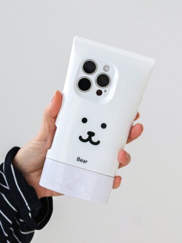 튜브 곰돌이 아이폰 16 케이스 귀여운 휴대폰 케이스