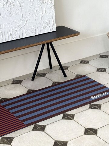 봉주르 스트라이프 주방매트