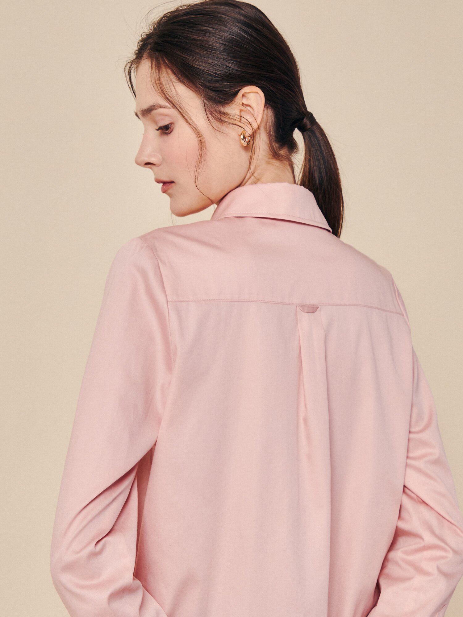 소프트 포인트 데일리 블라우스 (PINK)