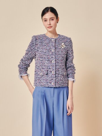 블룸 포인트 트위드 재킷 