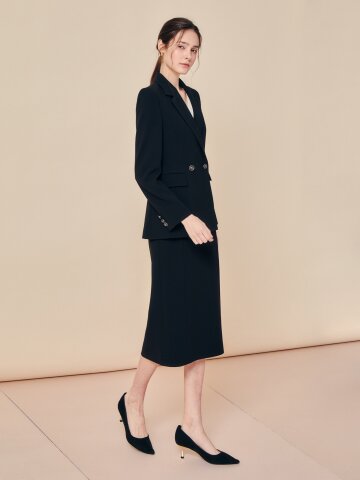 포멀 슬림 라인 펜슬 스커트 