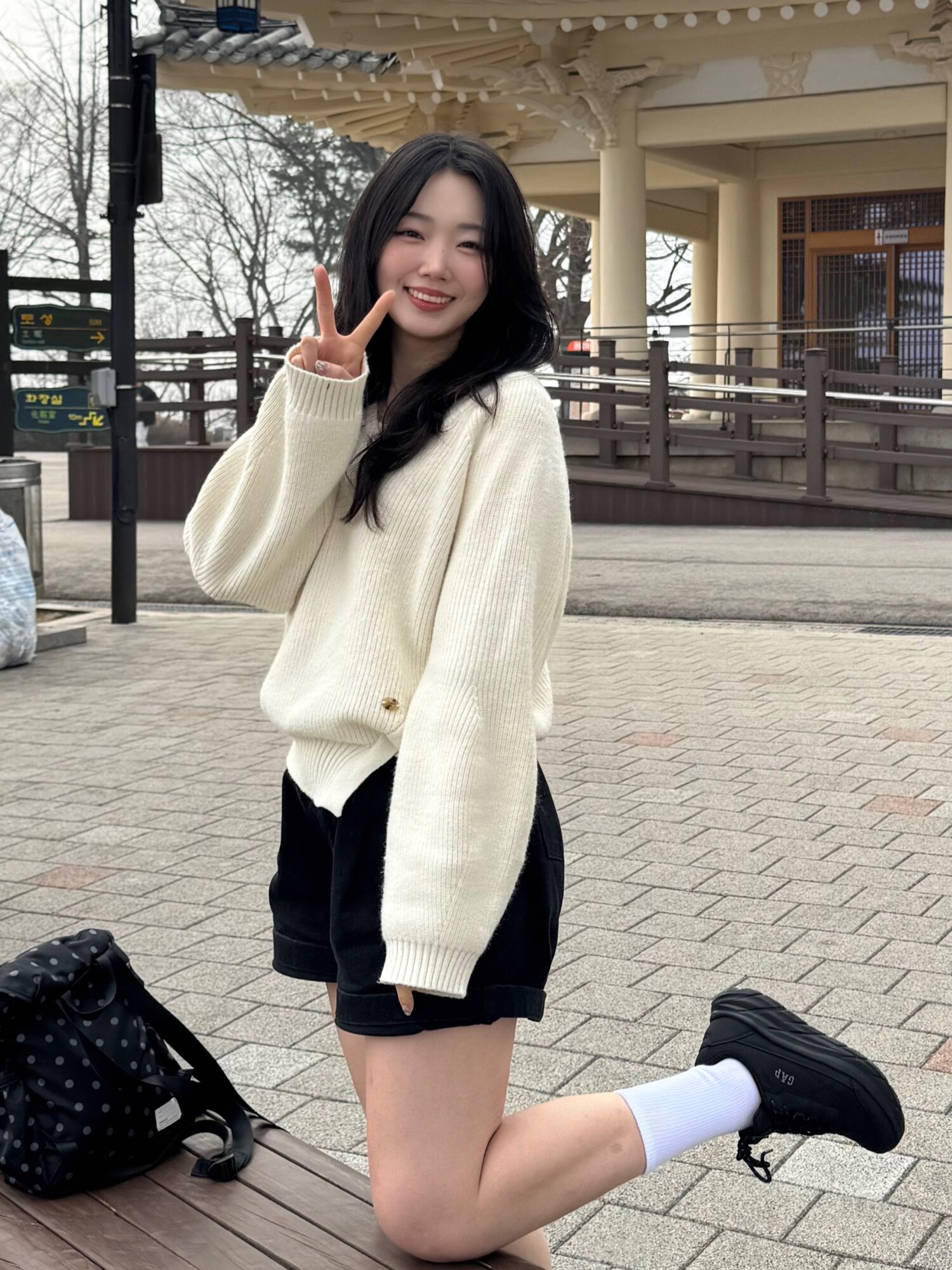 GAP 베르 운동화 블랙