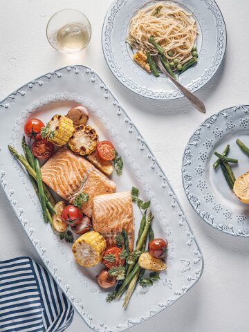 보르달로 핀헤이로 플로라 직사각 플래터