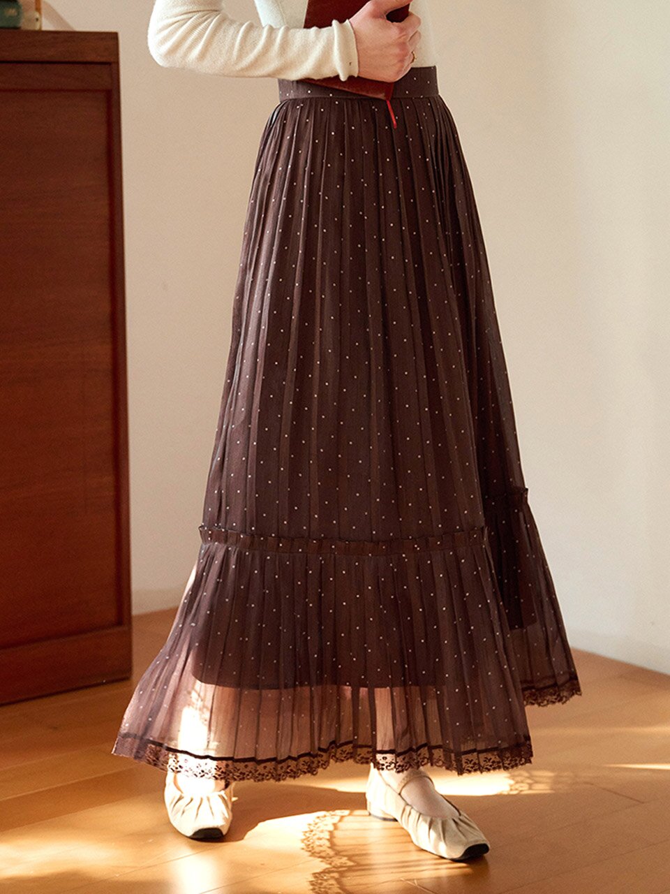 SR_Mermaid pleated skirt_2color