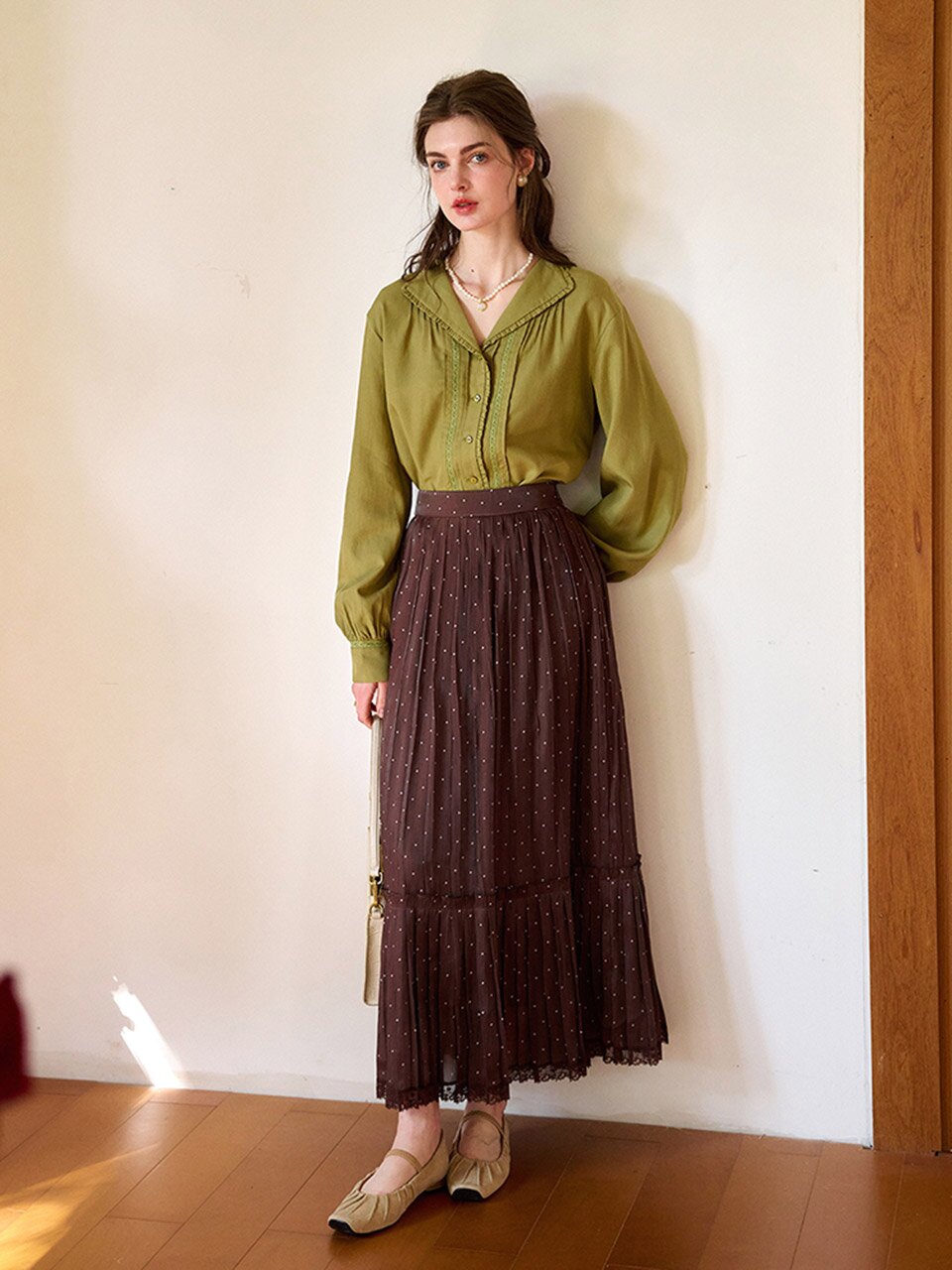 SR_Mermaid pleated skirt_2color