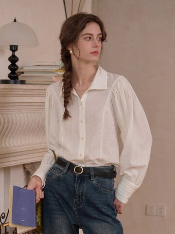 SR_Jacquard white shirt