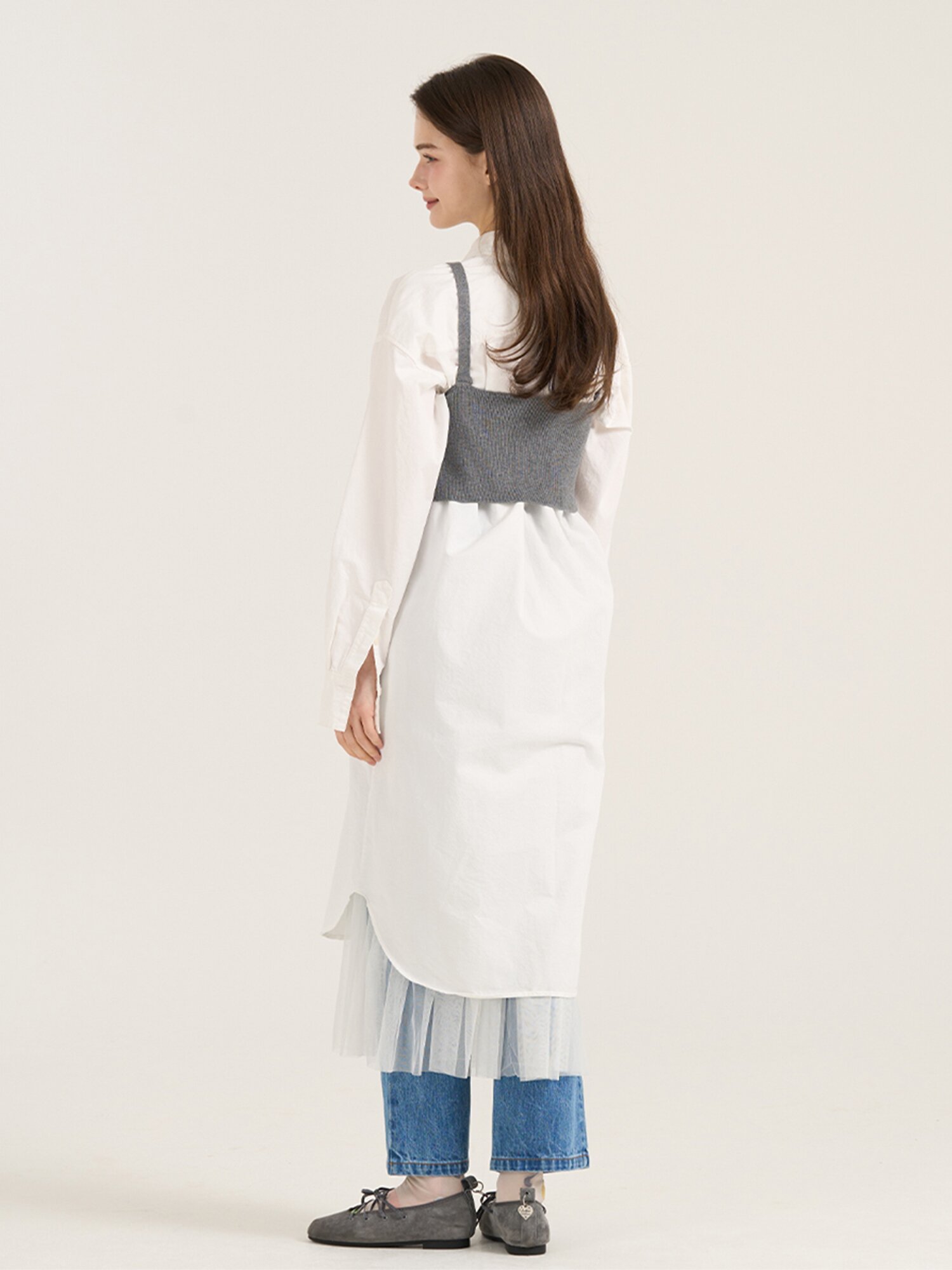 Linea Knit Vest - Grey