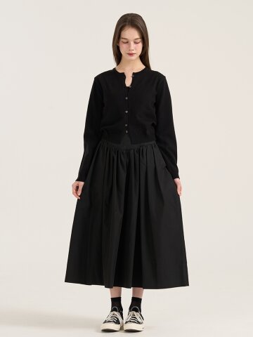 소피체 V-Line 벌룬 스커트 - 블랙