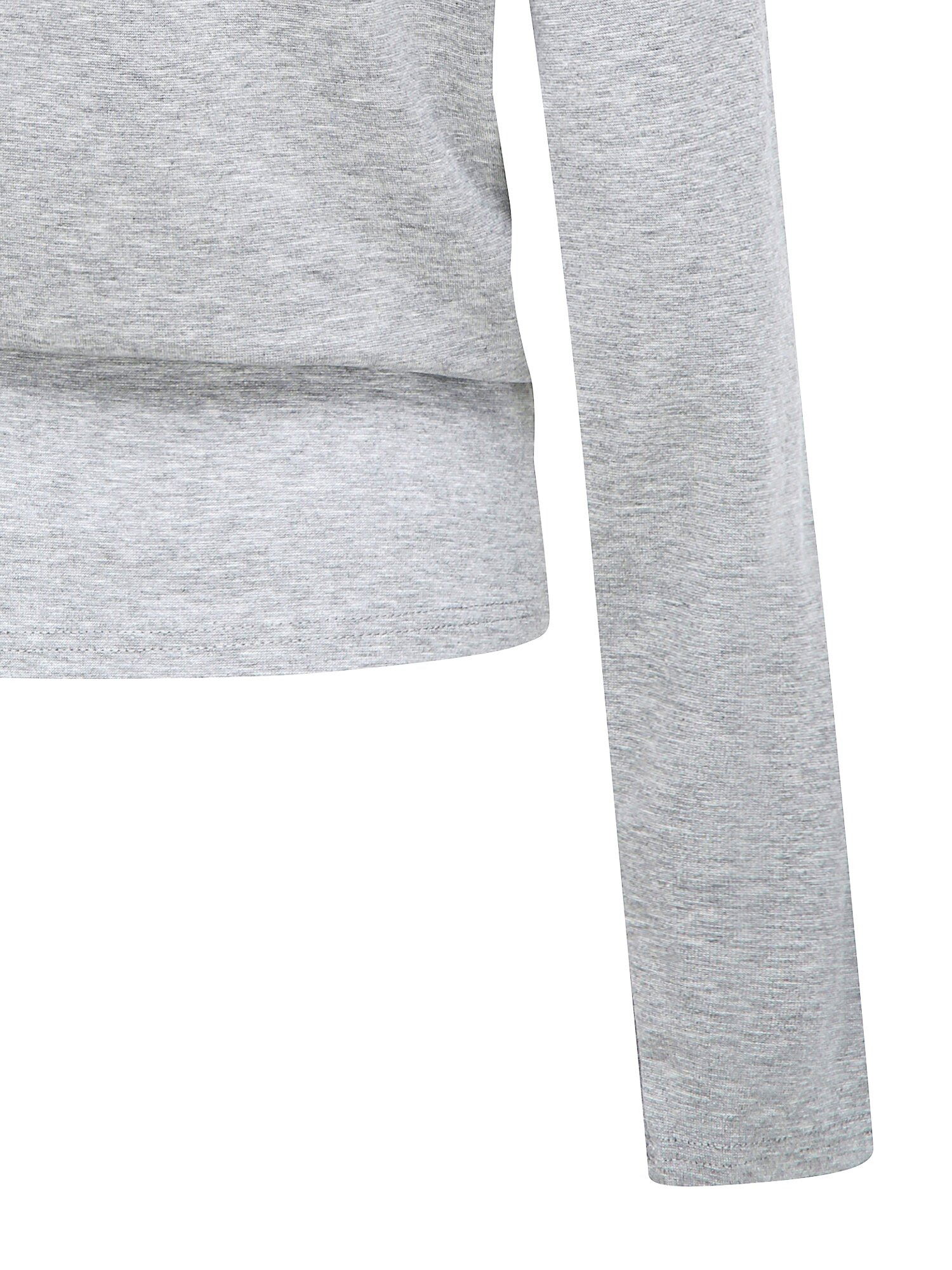 코튼 버튼 오프 숄더 티셔츠 (GREY)