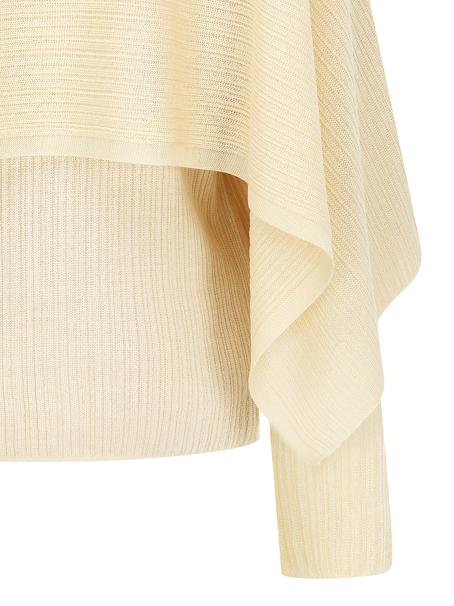 하이넥 풀오버 니트 +케이프 세트 (LIGHT BEIGE)