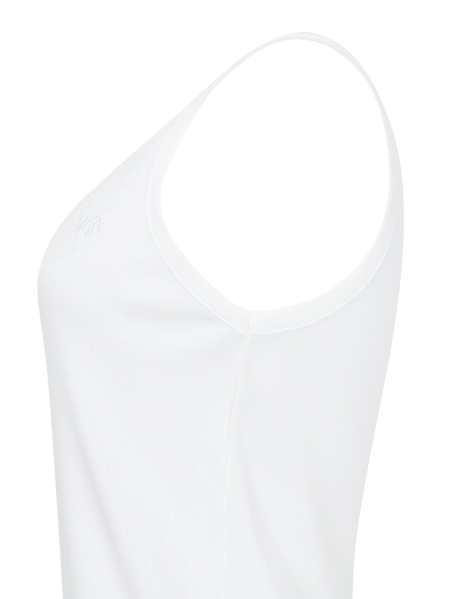 자수 골지 슬리브리스 니트 (WHITE)