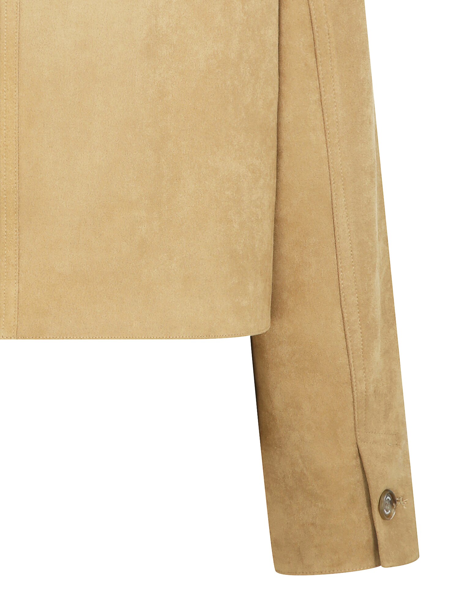스웨이드 칼라 셔츠 재킷 (BEIGE)