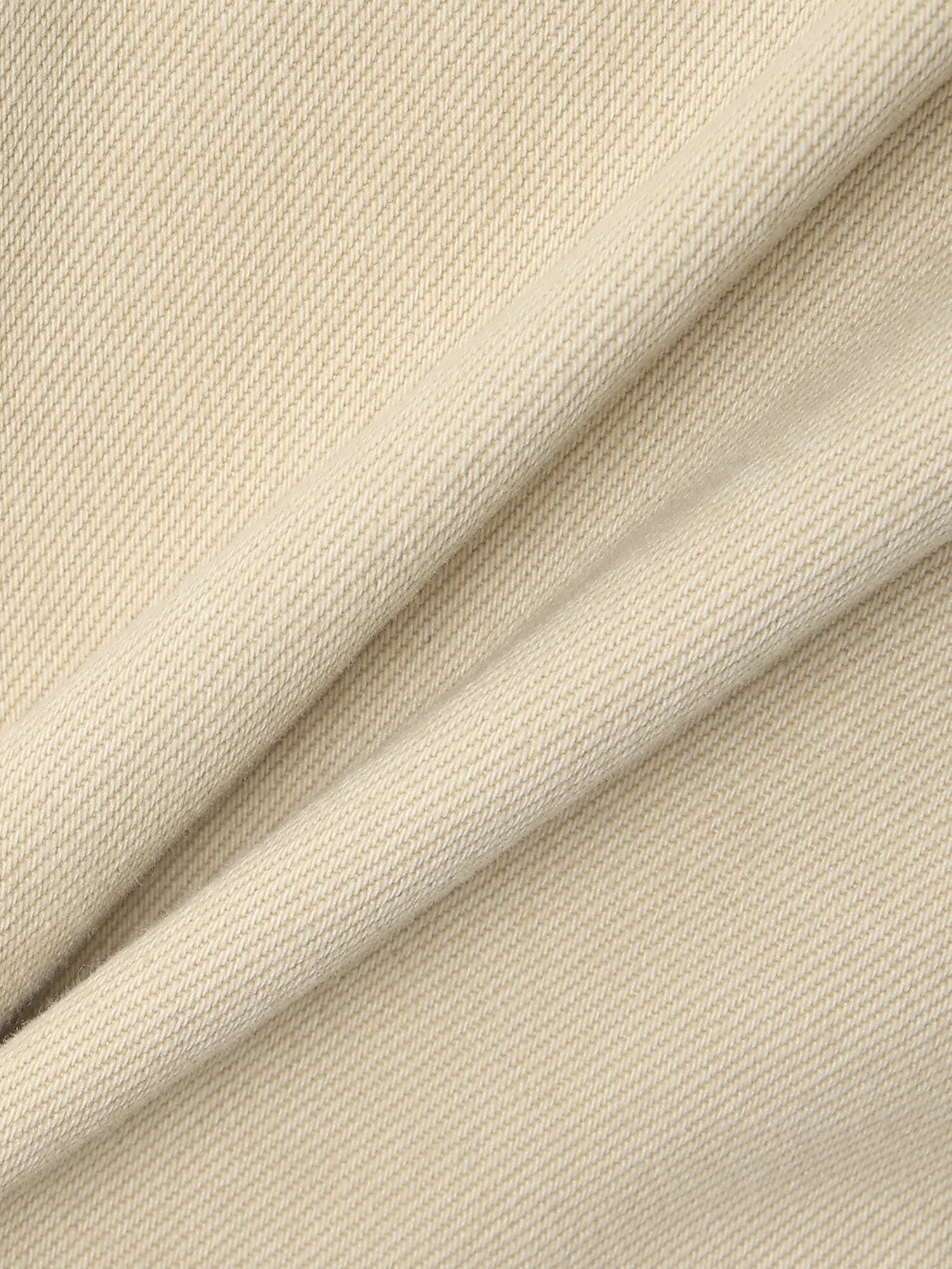배색 칼라 스트링 데님 재킷 (BEIGE)