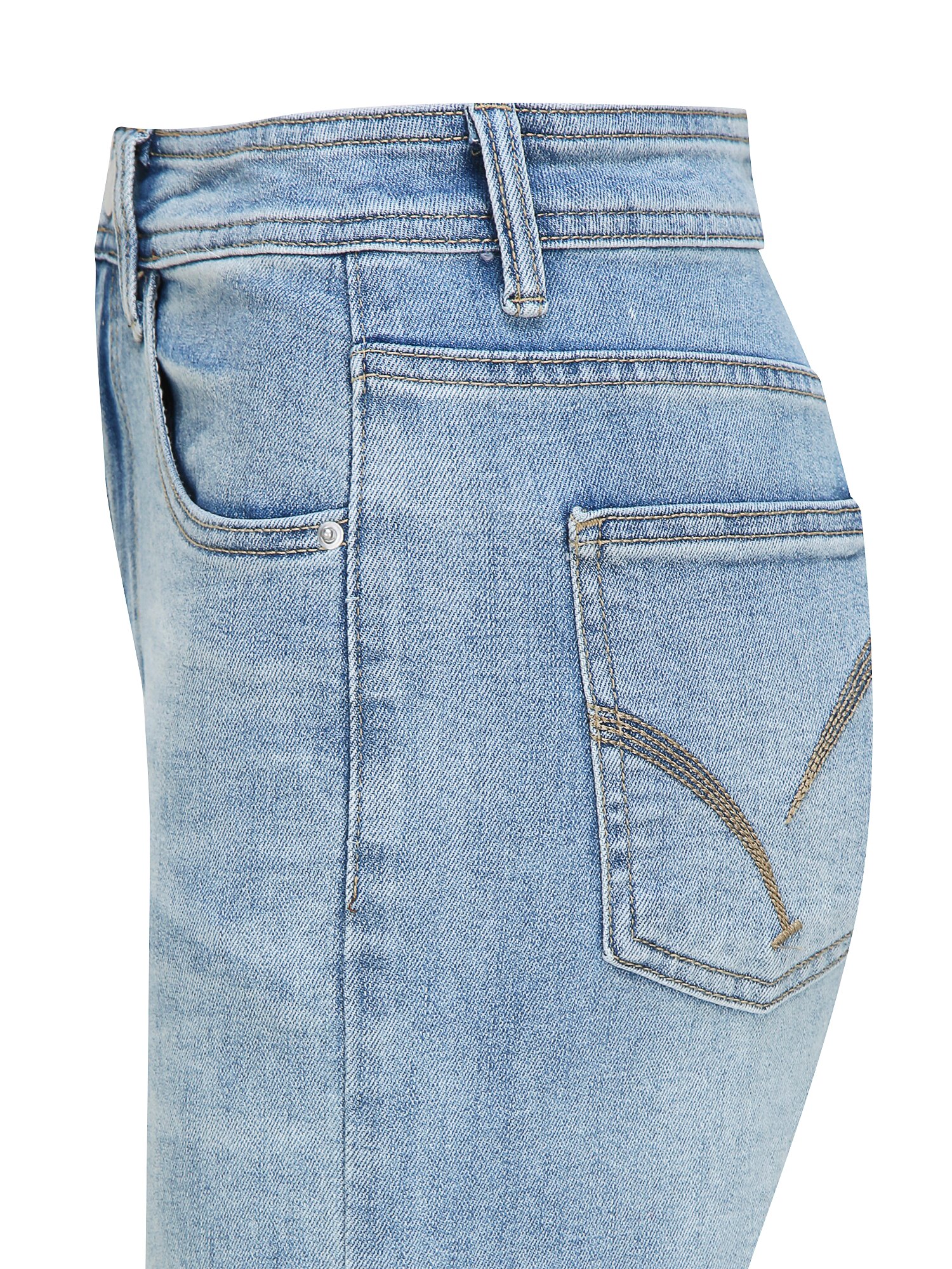 워싱 세미 부츠컷 데님 팬츠 (LIGHT BLUE)