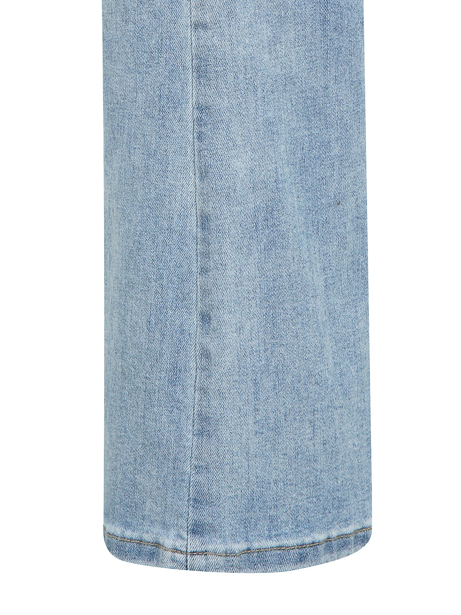 워싱 세미 부츠컷 데님 팬츠 (LIGHT BLUE)