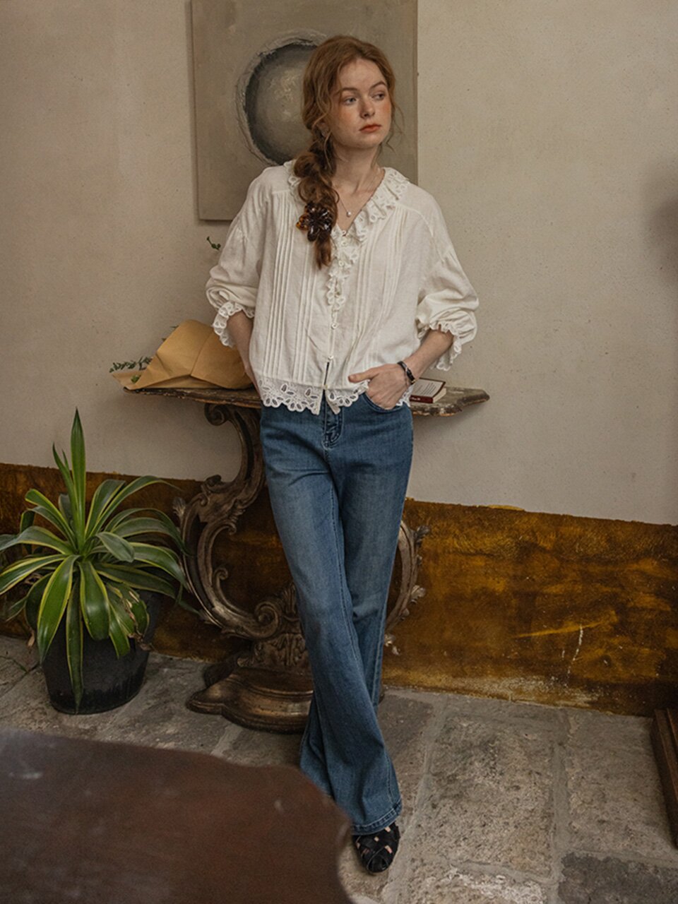 DA_Lace spliced top
