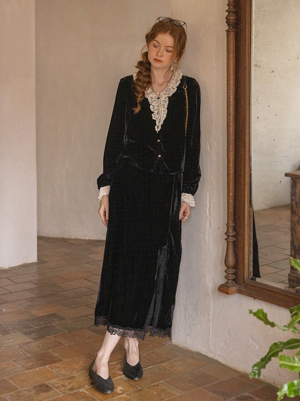 DA_Lace patchwork skirt