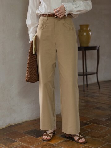 DA_Straight french pants_2color