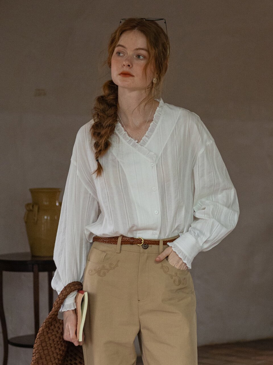 DA_Placket design blouse_2color