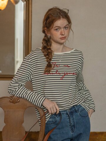 DA_One-line collar top_2color