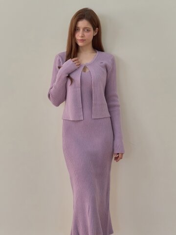 [메종르하르] 안젤라 니트 SET (가디건+원피스) 3color
