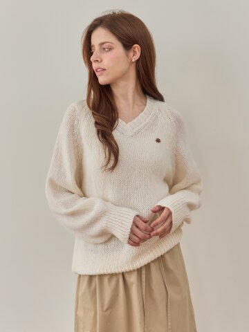 [메종르하르] 포르테 브이넥 니트 3color
