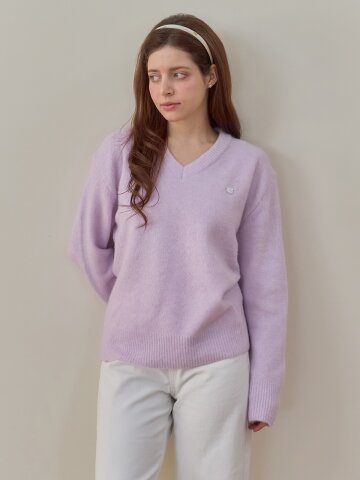 [메종르하르] 캔디 브이넥 니트 4color
