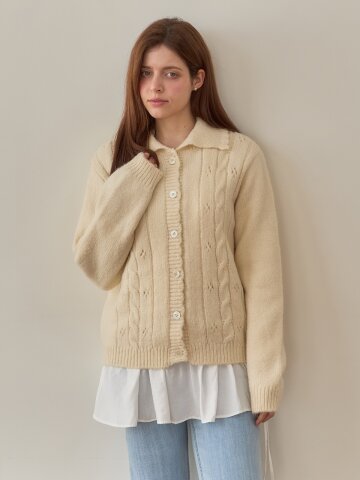 [메종르하르] 브리즈 니트 가디건 3color
