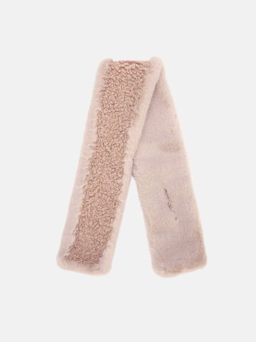 여자 겨울 슬림 부클 목도리 소프트 페이크 퍼 머플러 LPOM005