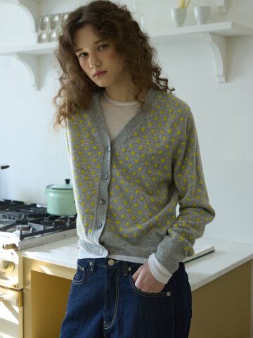 Spot v cardigen Gray

