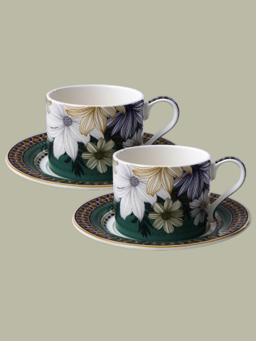 [포트메리온] 아트리움 커피잔 플로럴 0.28L 2인조