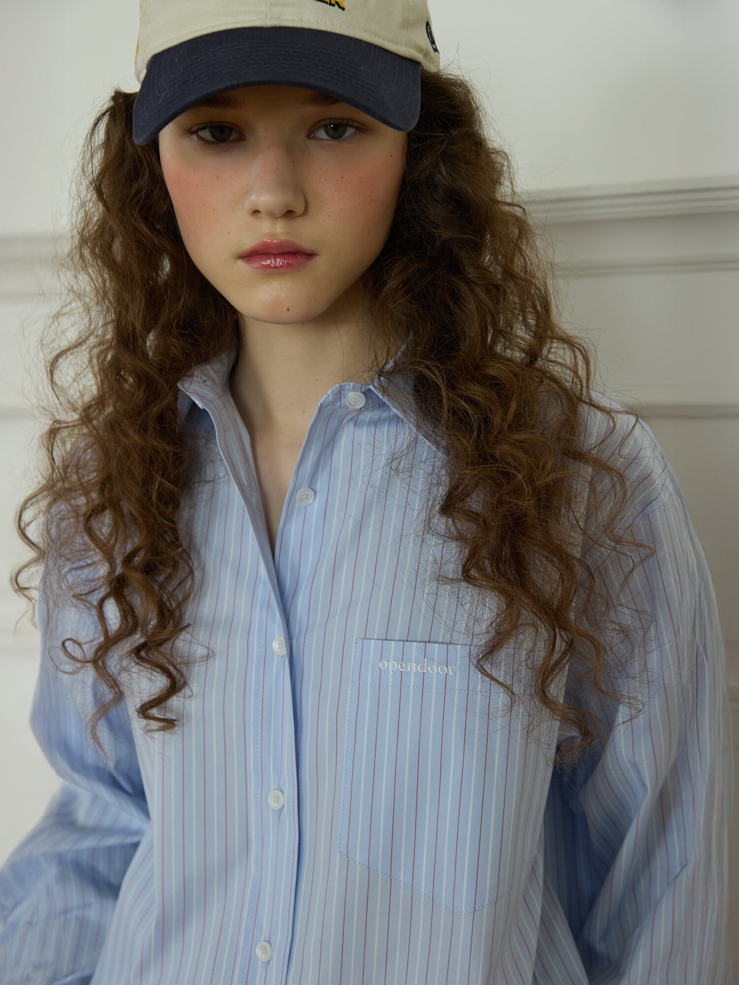 Boy fit stripe shirts Blue