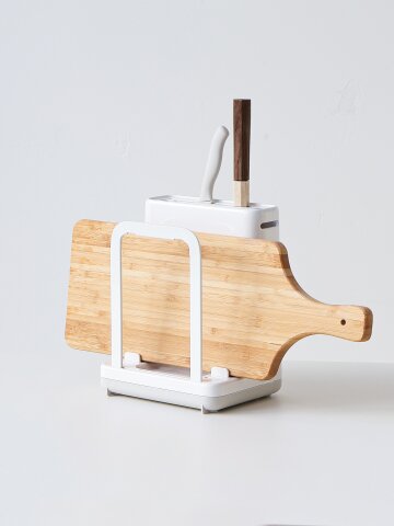 심플 올인원 칼꽂이 도마꽂이 거치대 조리도구 정리대