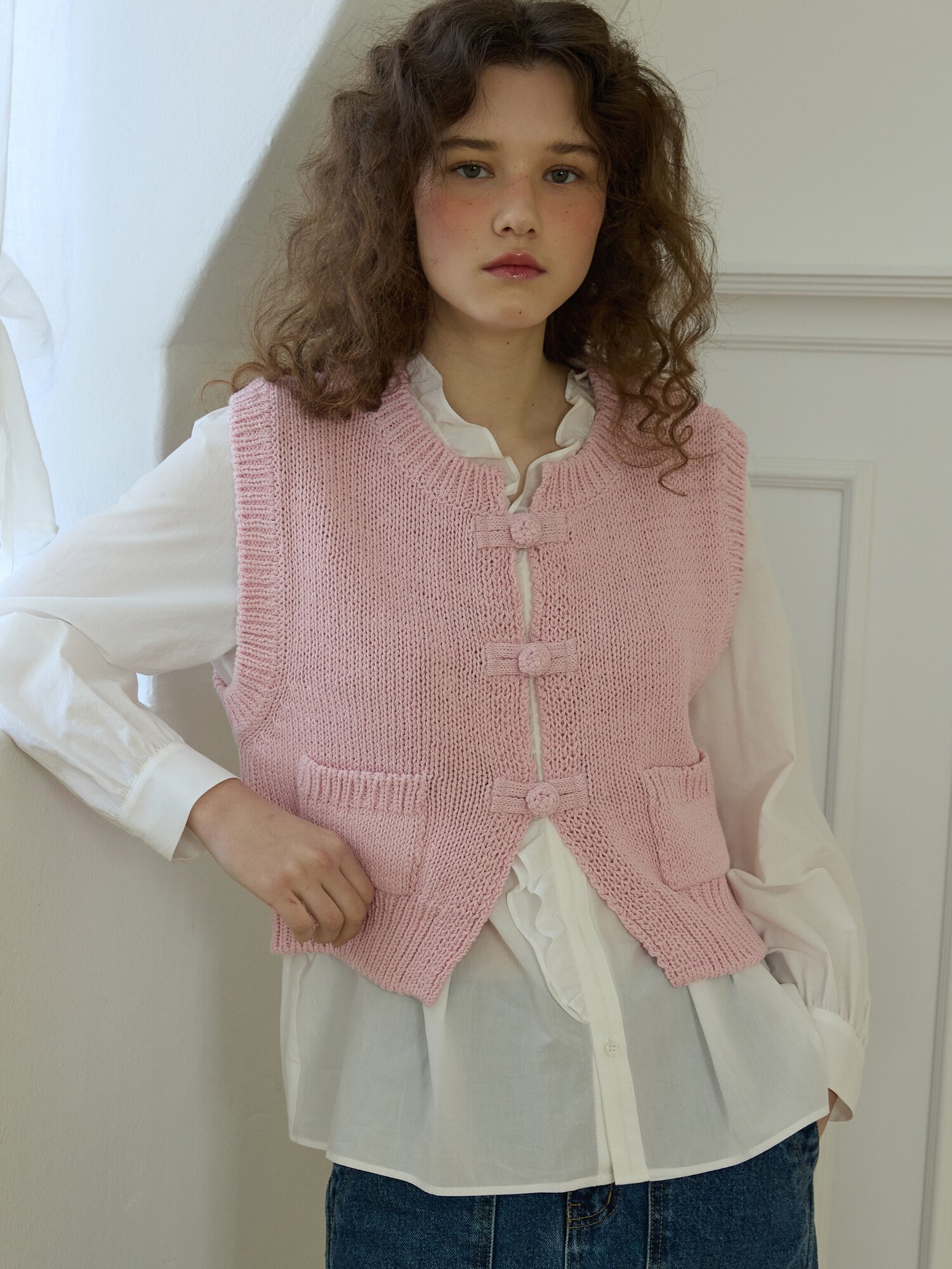 Drop vest Pink
