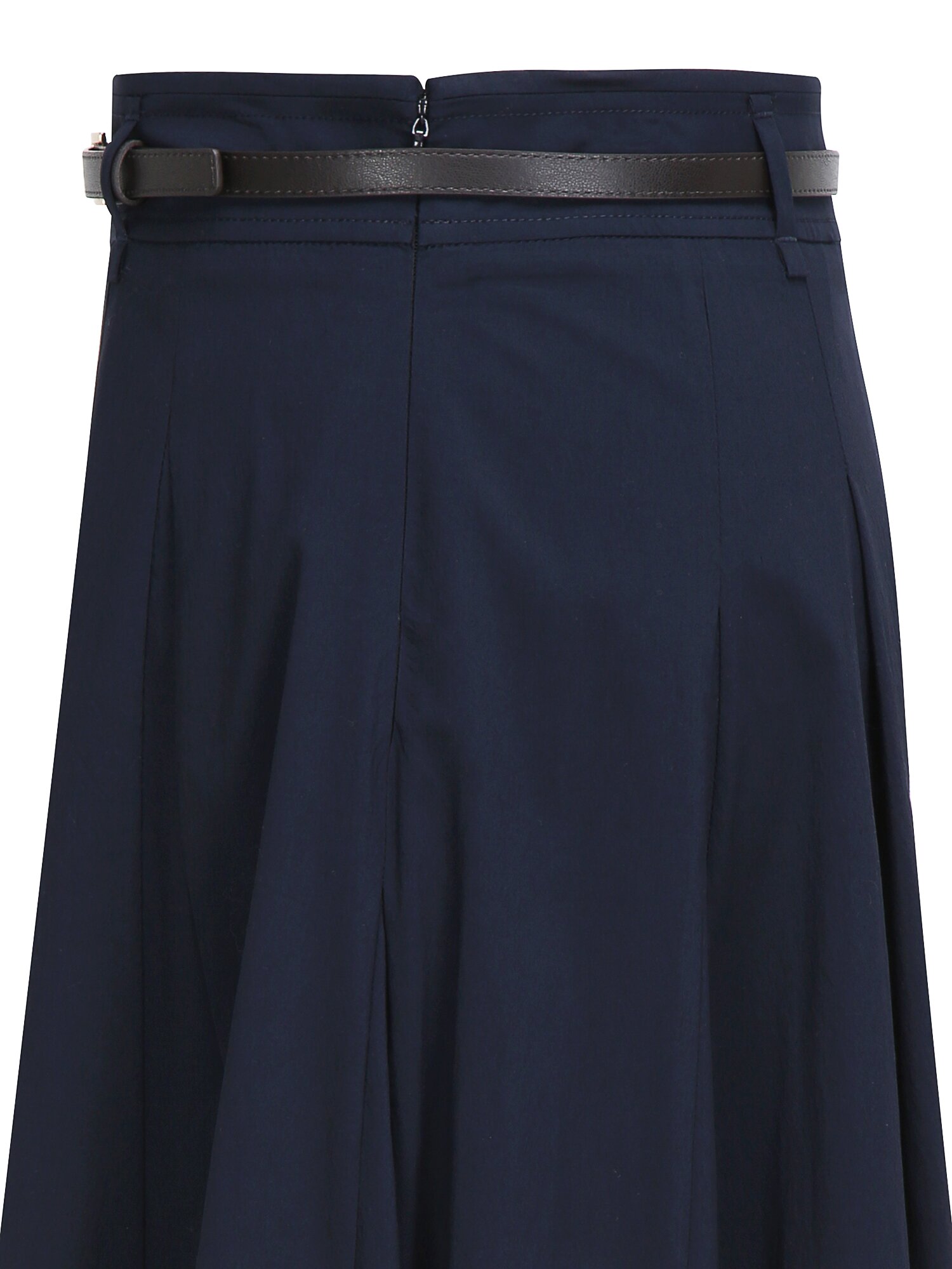 벨티드 원턱 플레어 스커트 (NAVY)