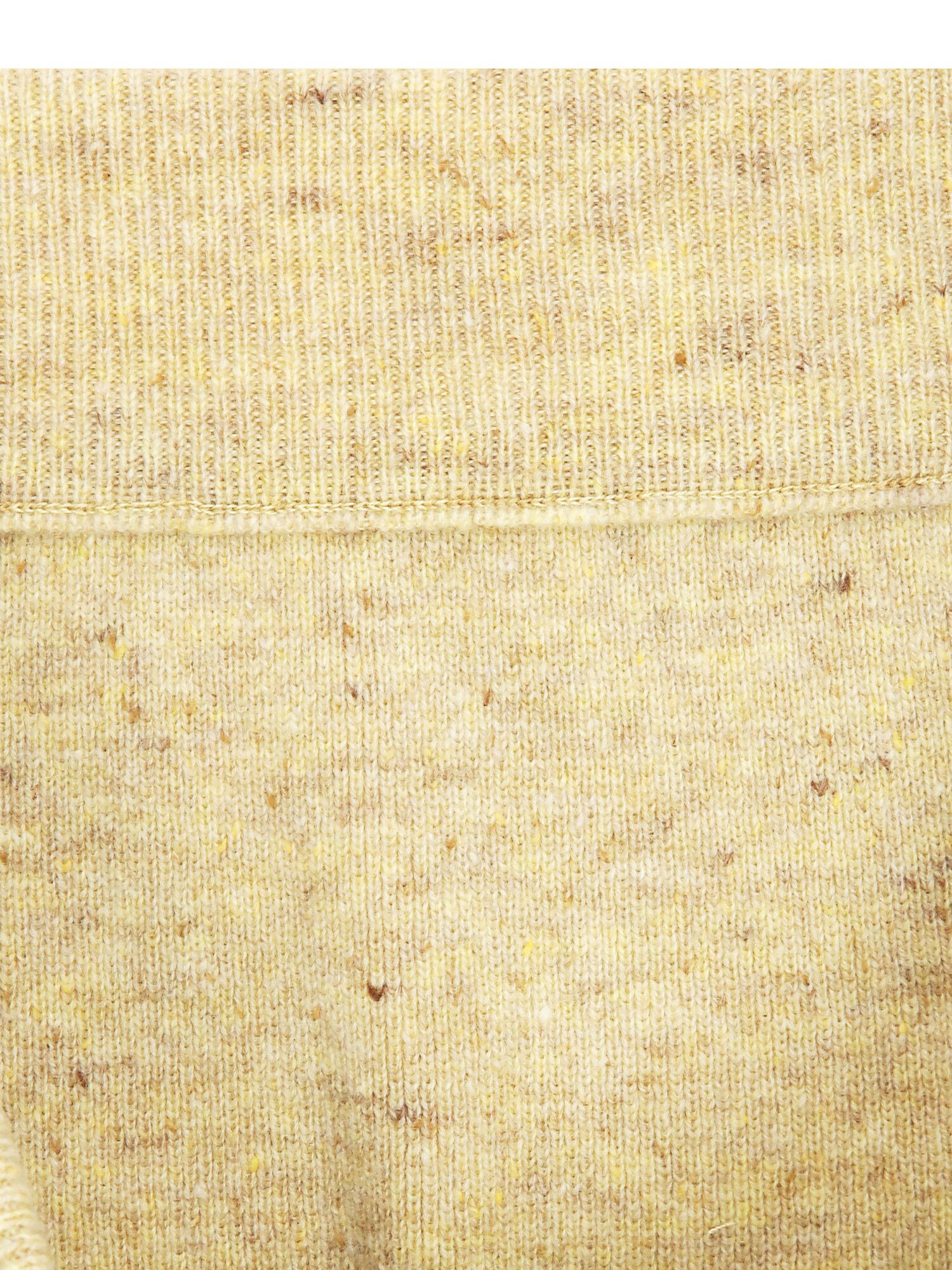 울 프린지 밴딩 니트 스커트 (YELLOW)