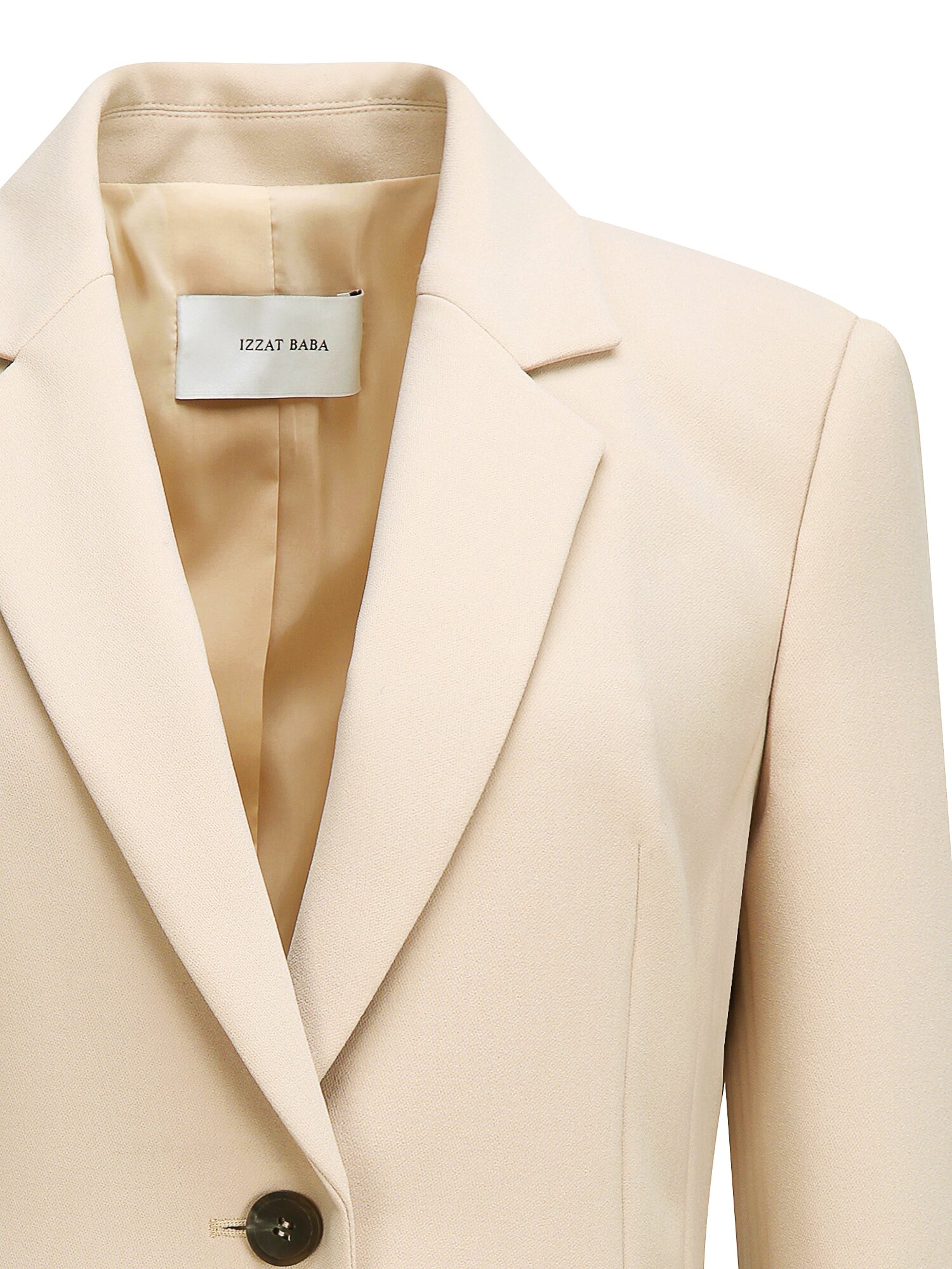 슬림핏 테일러드 투버튼 재킷 (BEIGE)