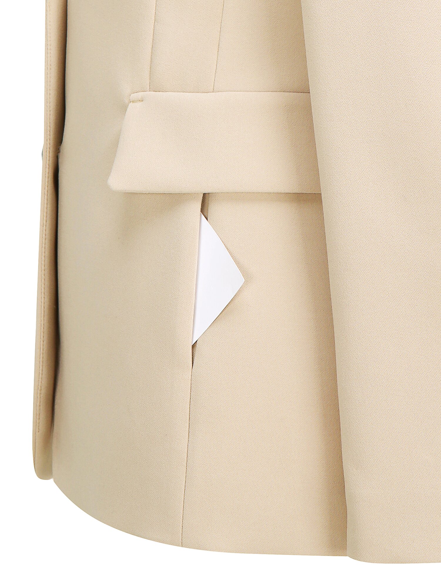 슬림핏 테일러드 투버튼 재킷 (BEIGE)