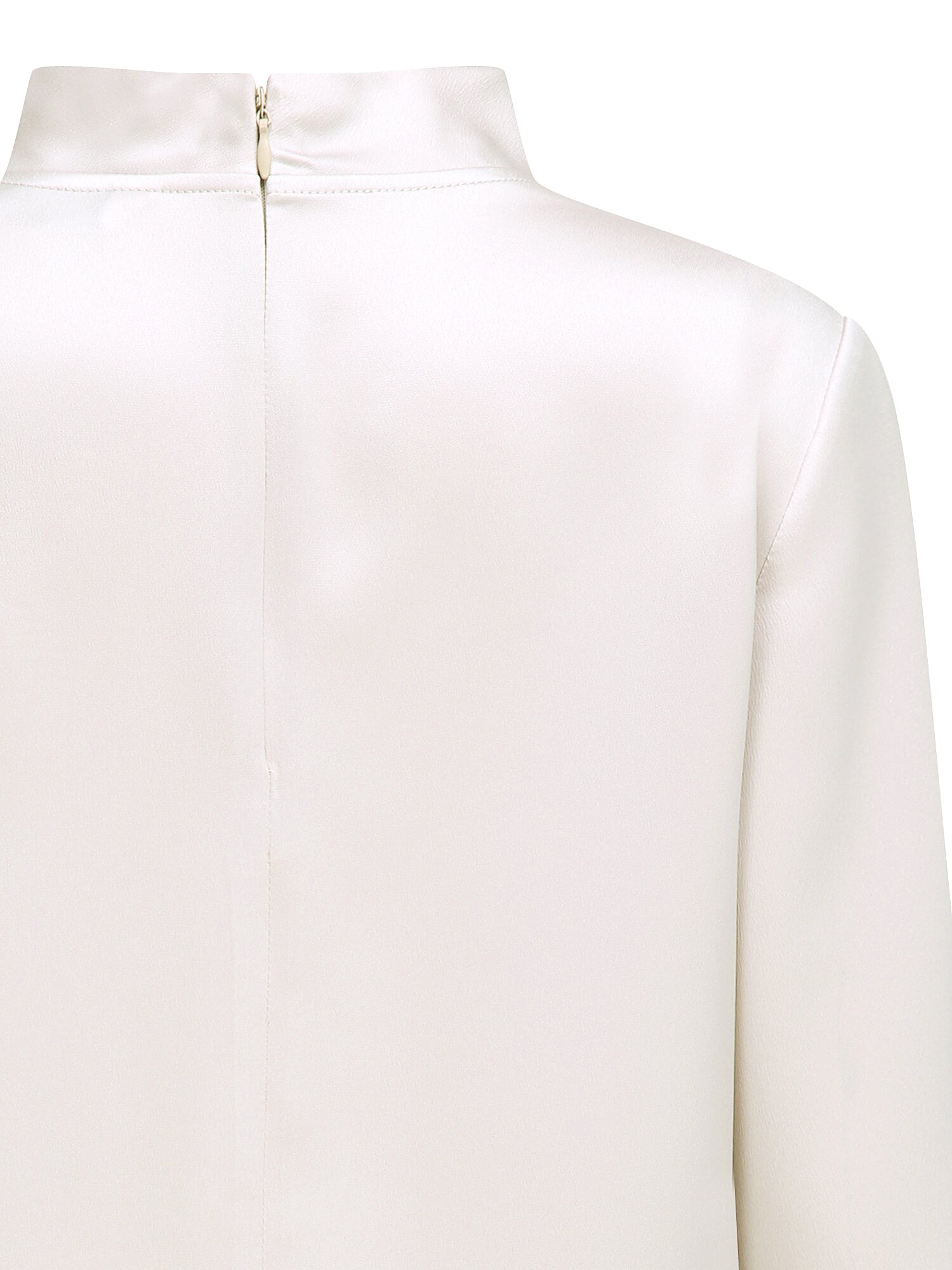 새틴 머플러 카울넥 블라우스 (LIGHT PINK)