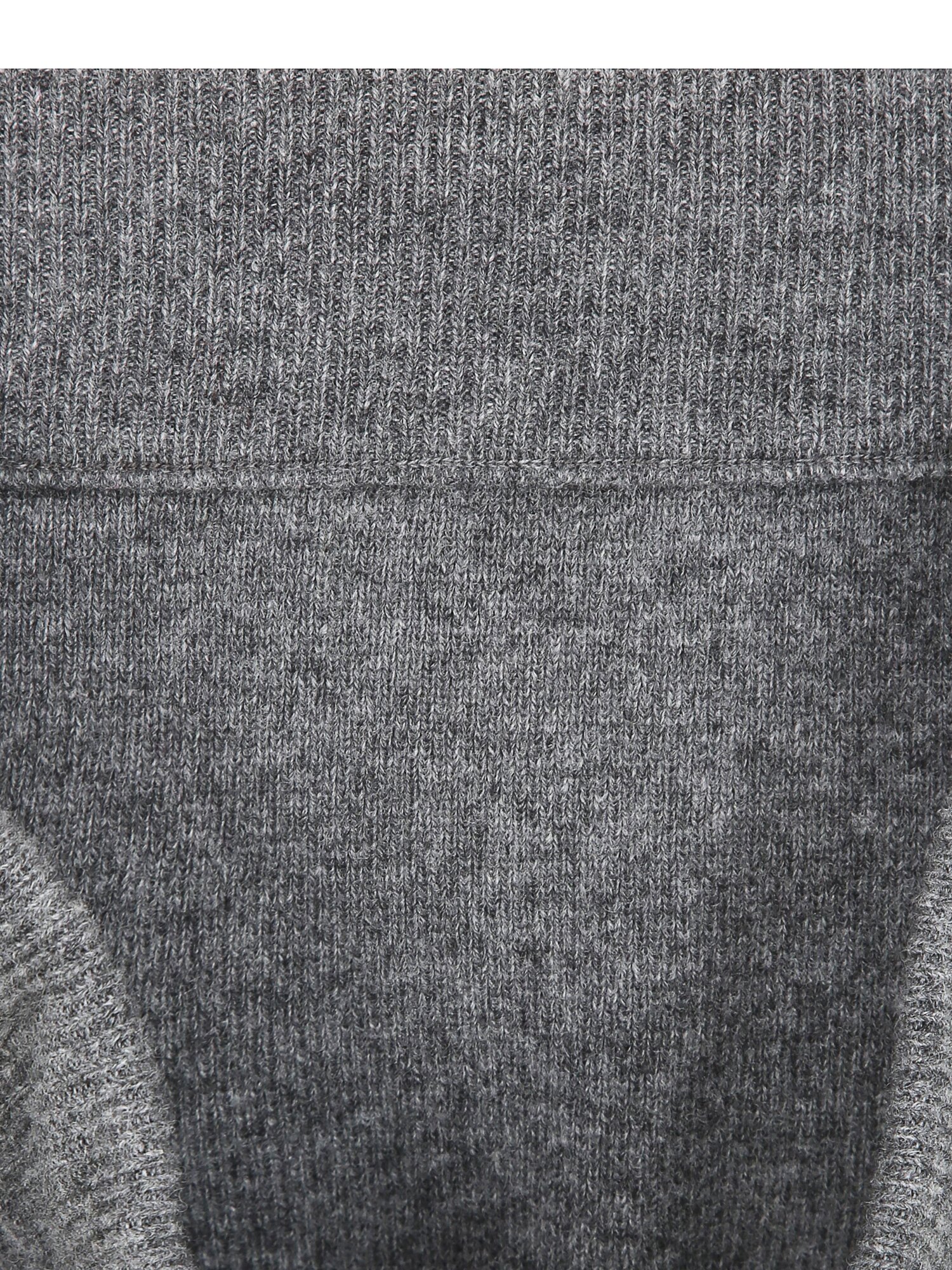 울 프린지 밴딩 니트 스커트 (GREY)