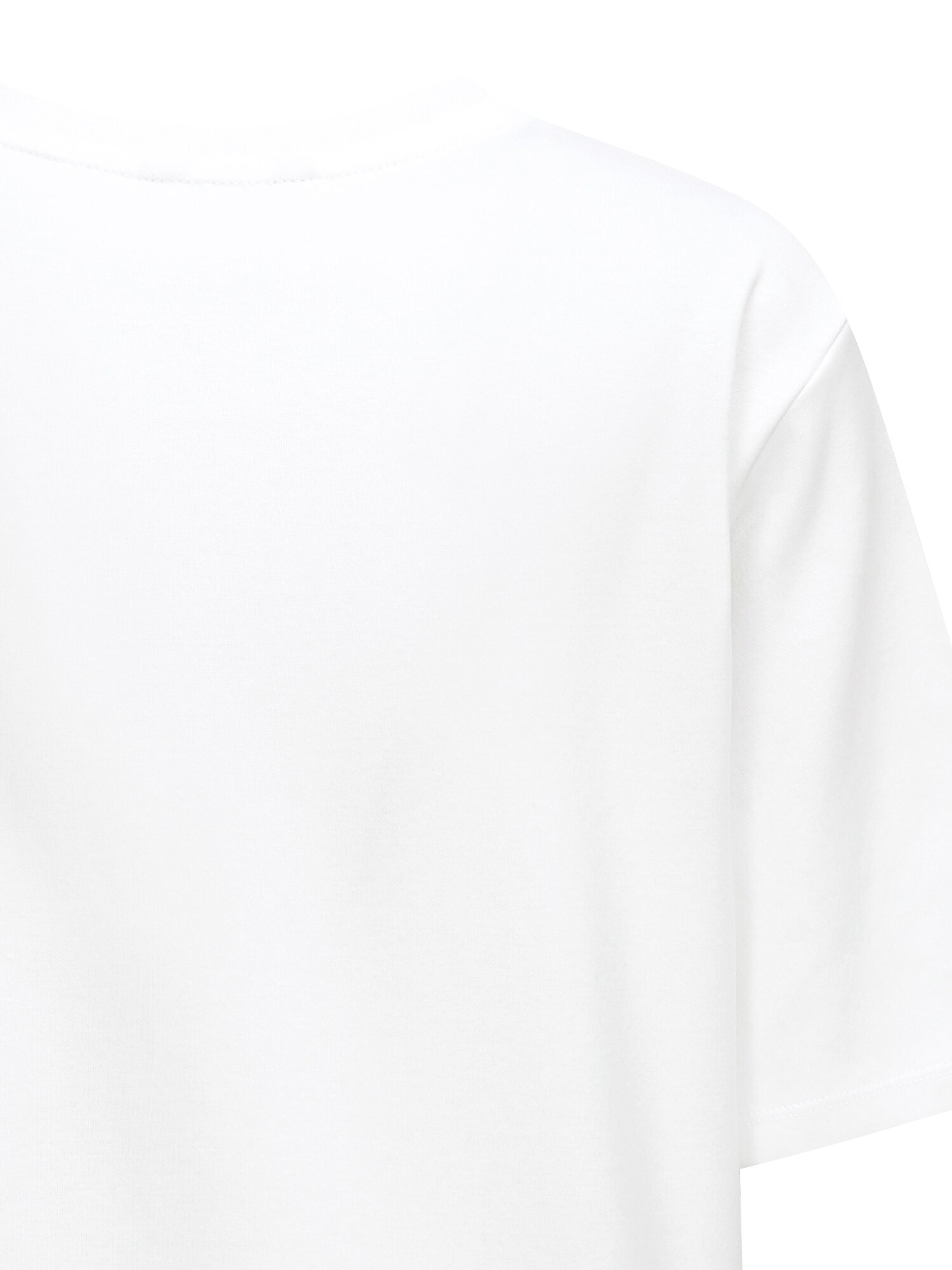 코튼 프린트 하프 슬리브 티셔츠 (WHITE)