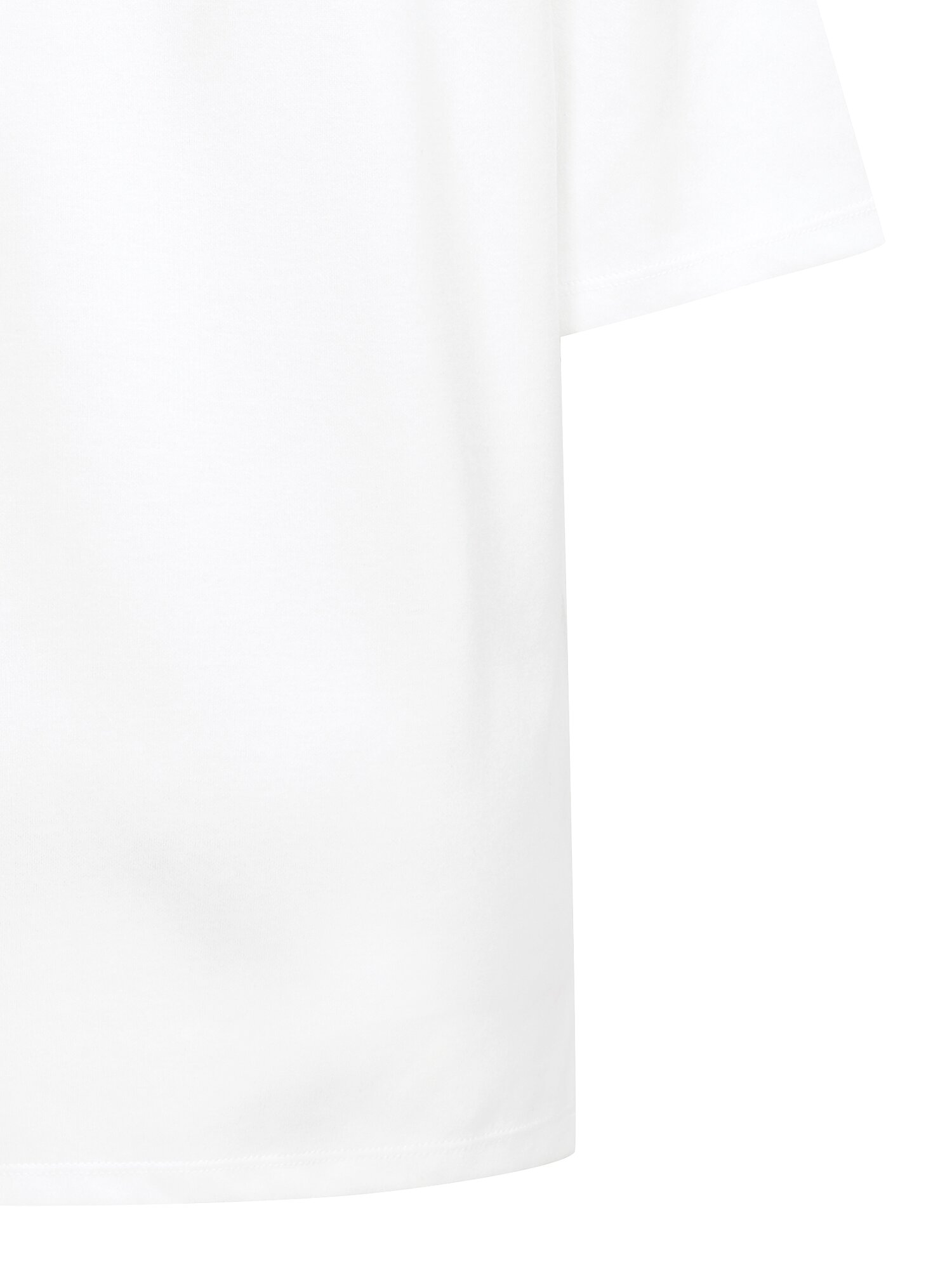 코튼 프린트 하프 슬리브 티셔츠 (WHITE)