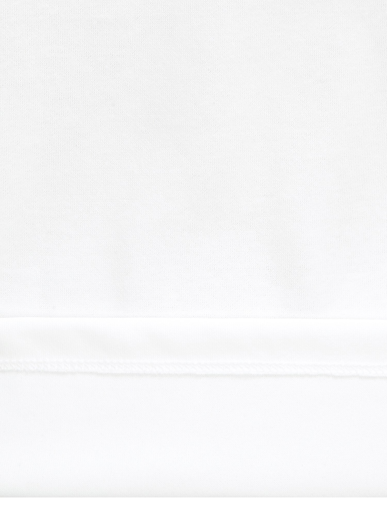 코튼 프린트 하프 슬리브 티셔츠 (WHITE)