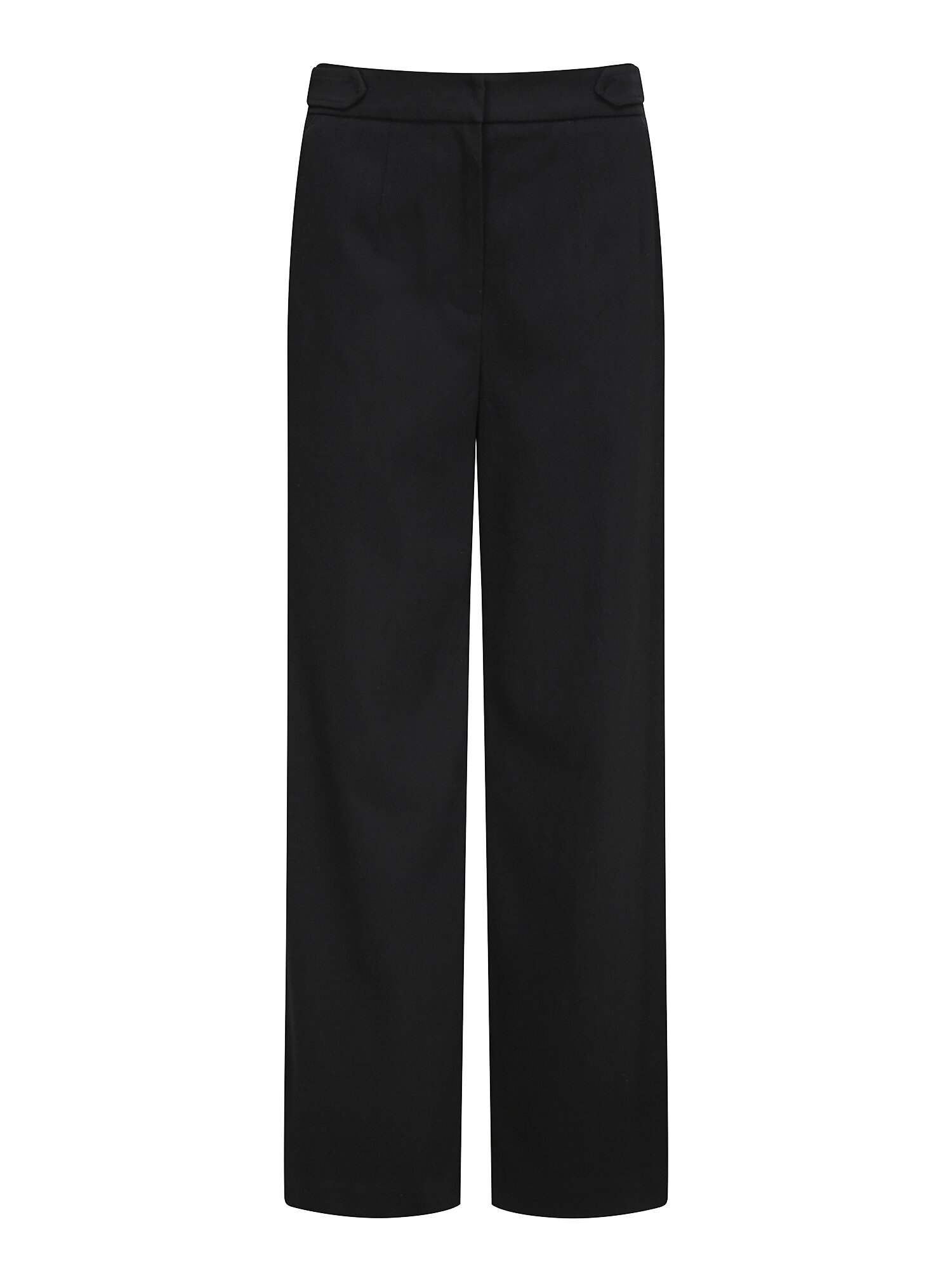 백 밴딩 와이드 일자핏 팬츠 (BLACK)