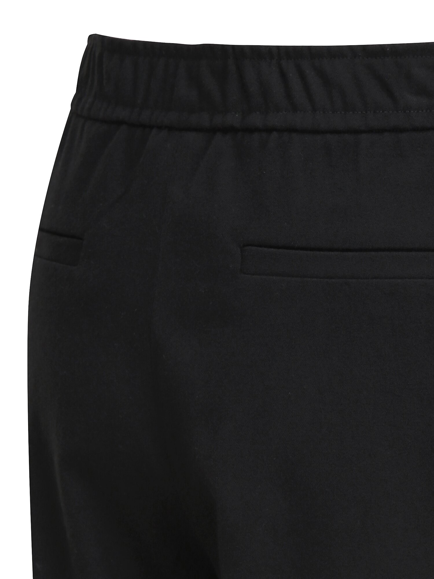 백 밴딩 와이드 일자핏 팬츠 (BLACK)